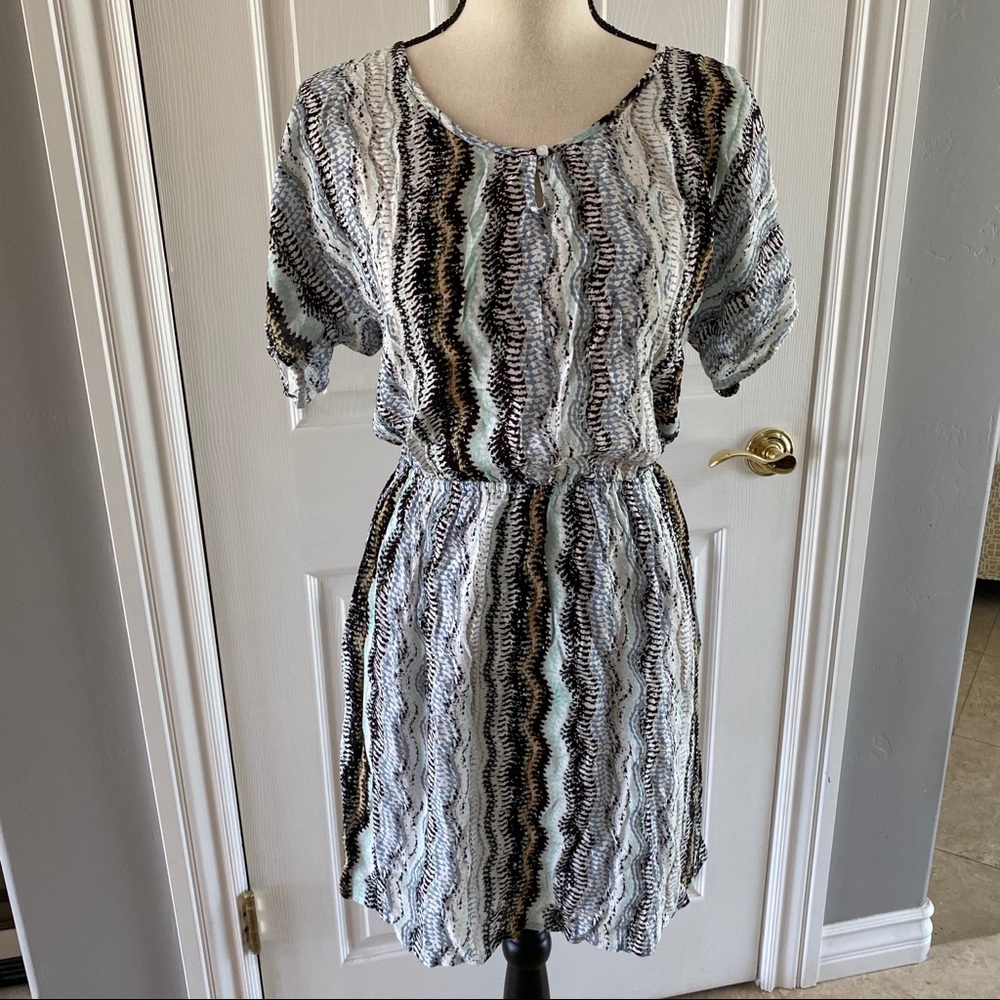 Elle Moss New w/out Tag S/S Elastic WaistDress SzM